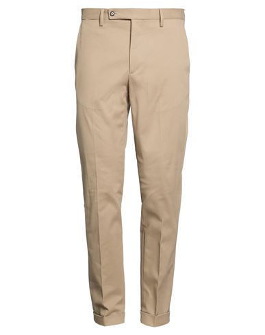 Man Pants Sage green Size 34 Cotton, Elastane