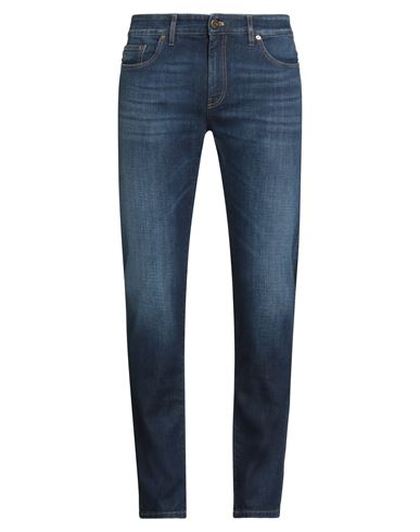Man Jeans Blue Size 32 Cotton, Elastomultiester, Elastane