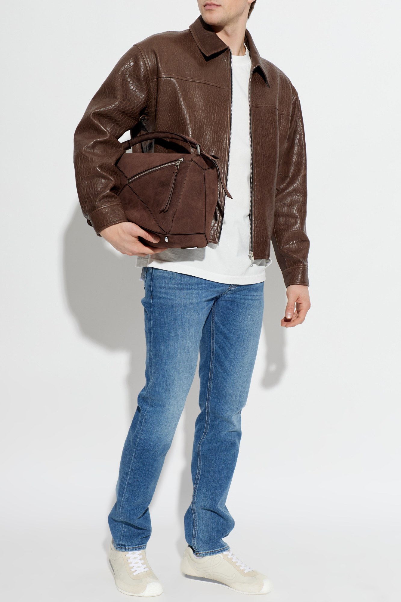 Leather Jacket, Men's, Brown