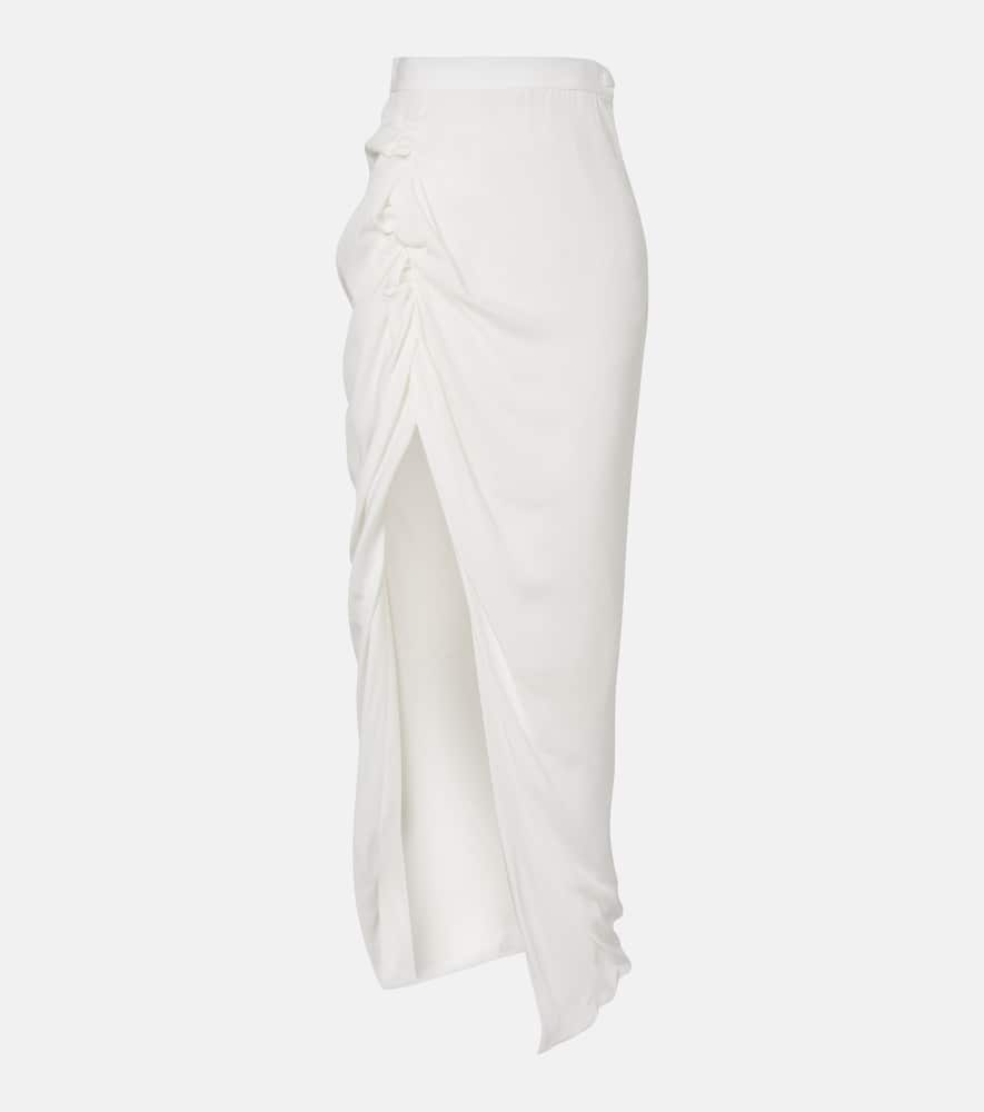 Draped maxi skirt