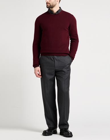 Man Sweater Burgundy Size 42 Wool