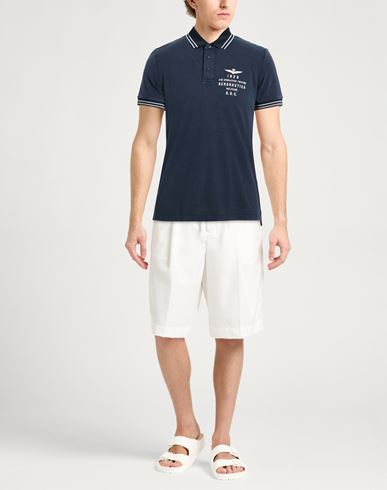 Man Polo shirt Midnight blue Size S Cotton