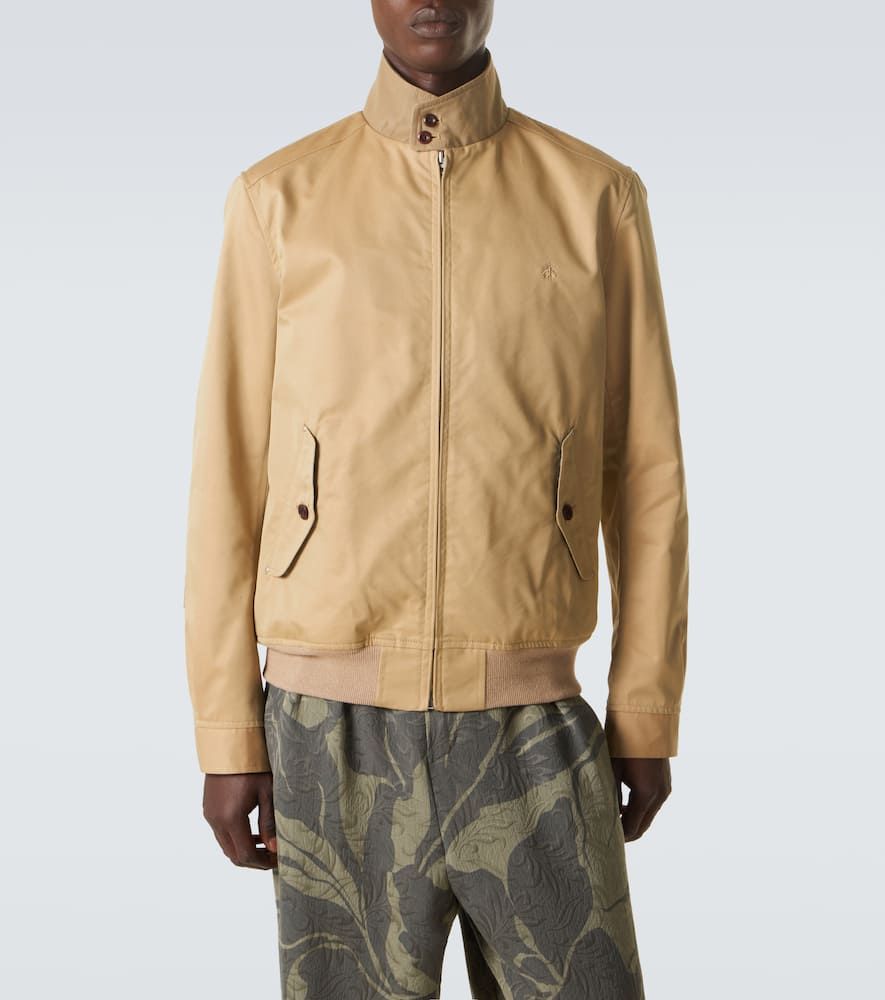 Cotton-blend blouson jacket