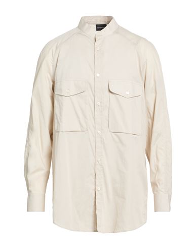 Man Shirt Beige Size M Cotton