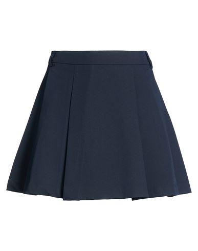 Woman Mini skirt Midnight blue Size L Polyester, Viscose, Elastane
