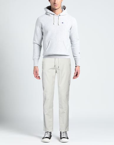 Man Pants Off white Size 40 Cotton, Elastane