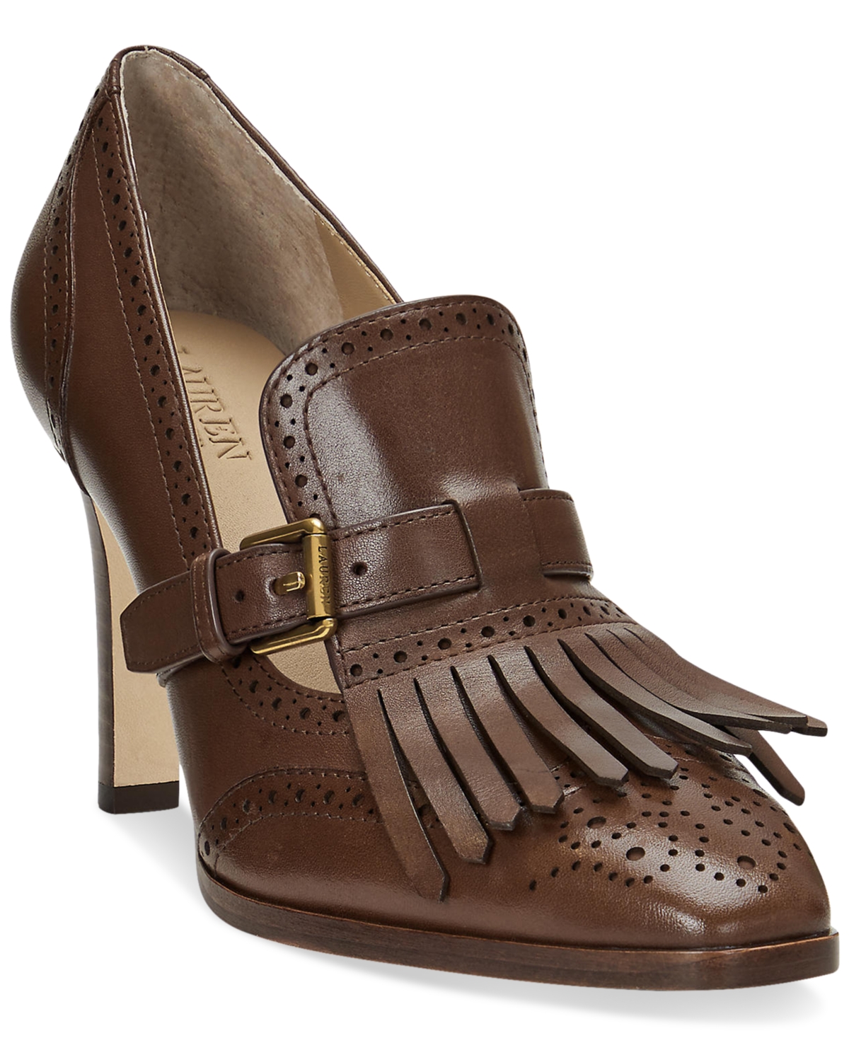 Laura Ralph Lauren Women's Colleen Pumps - Dark Mahogany
