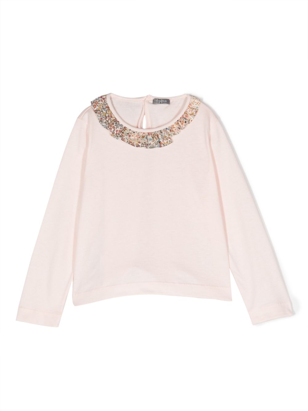 Il Gufo ruched-detail long-sleeve T-shirt - Pink