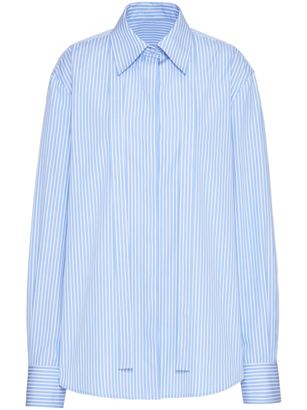 Striped cotton shirt - Blue