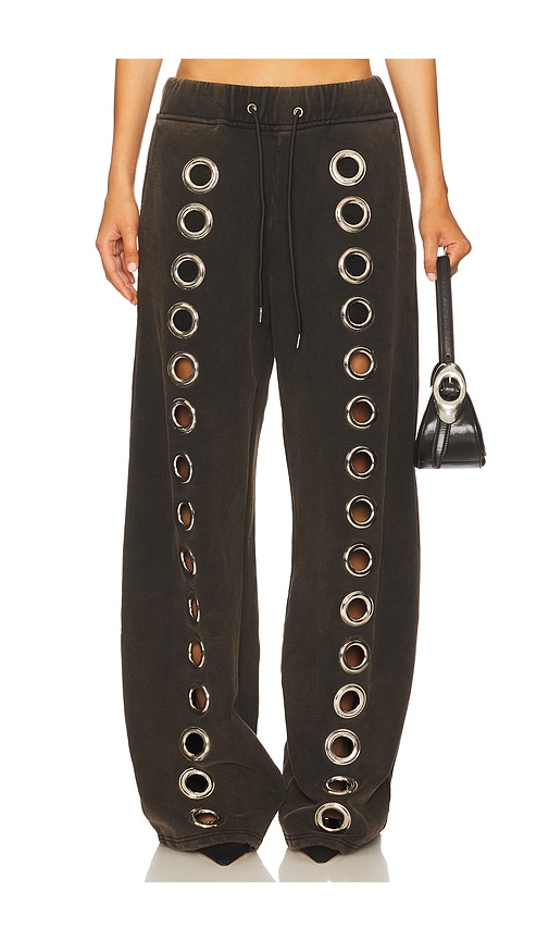 1XBLUE Eyelet Tracksuit Sweatpants in Charcoal,Brown. -  M also in