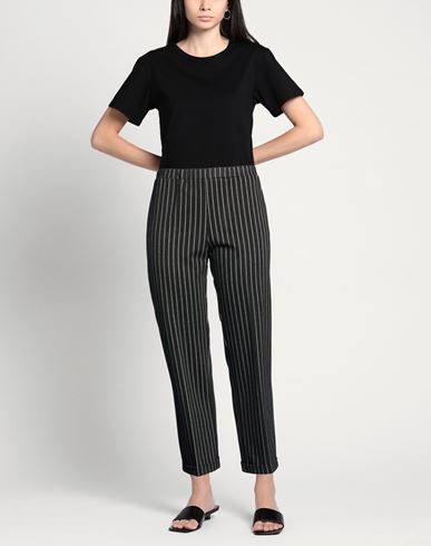 Woman Pants Black Size 8 Polyester, Viscose, Elastane