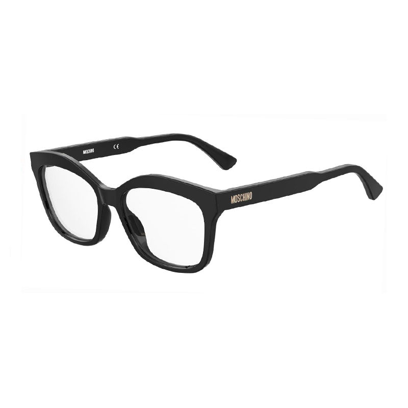 MOS606080700 Square Acetate Eyeglasses — Black