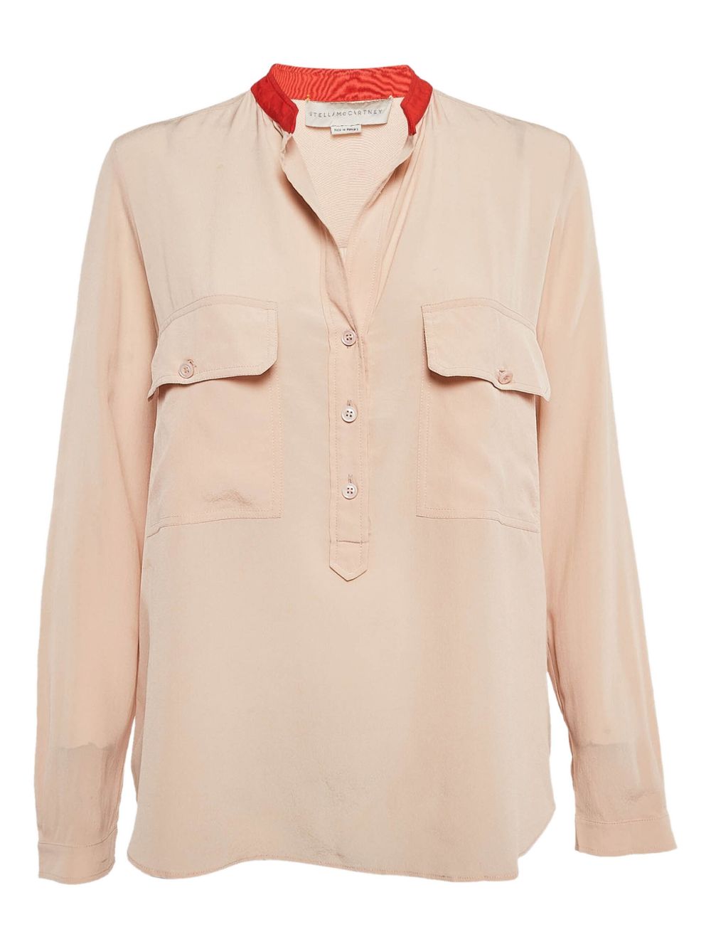 Pockets silk blouse - Neutrals