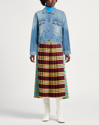 Woman Denim outerwear Blue Size 12 Cotton