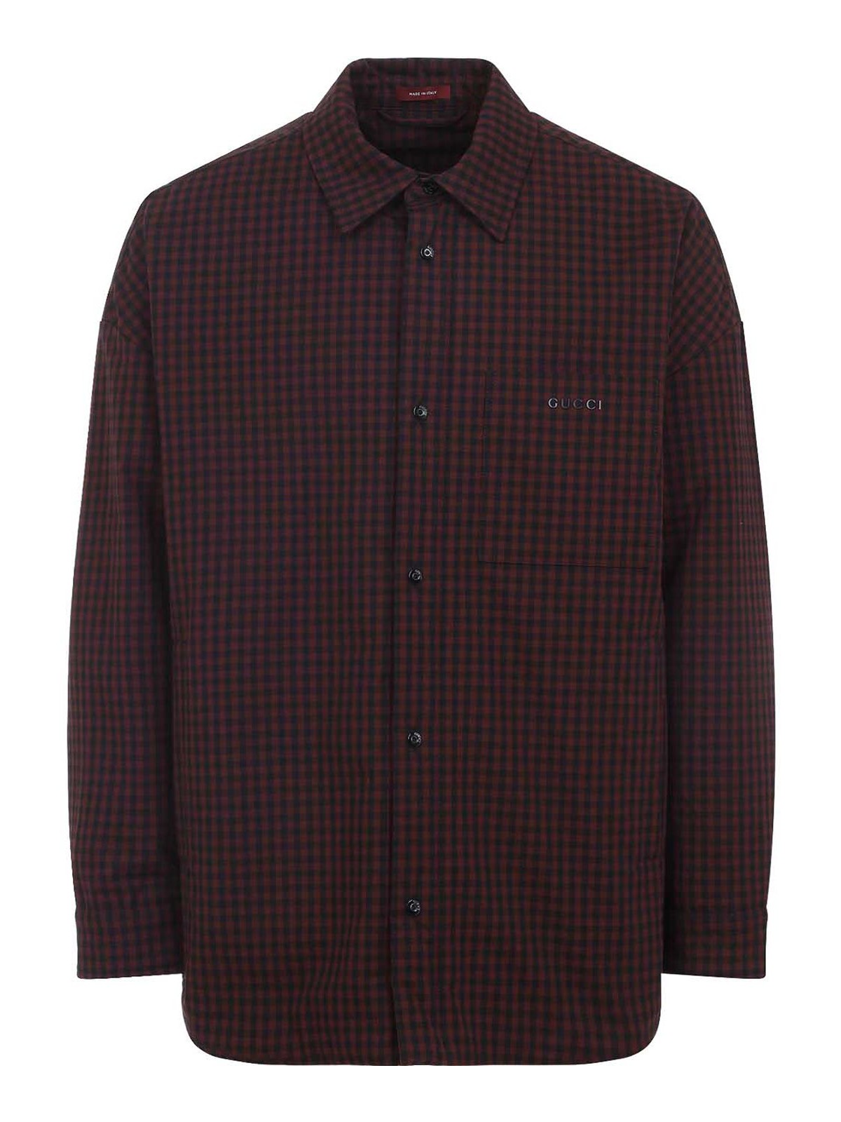Gucci - padded jacket featuring gingham pattern