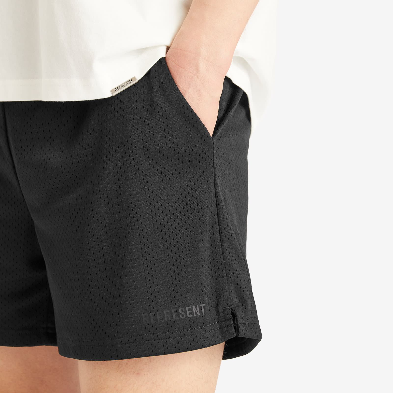 Represent Men's Mesh Short in Jet Black