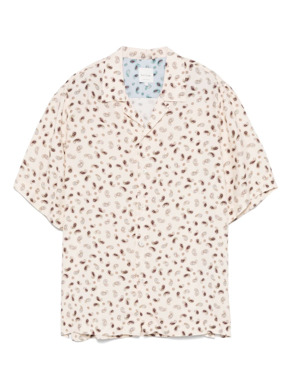 Paisley-print shirt - Neutrals