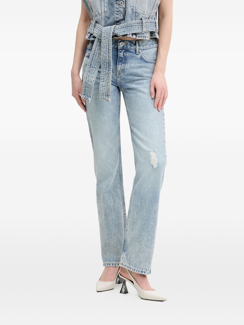 Acid-wash jeans - Blue