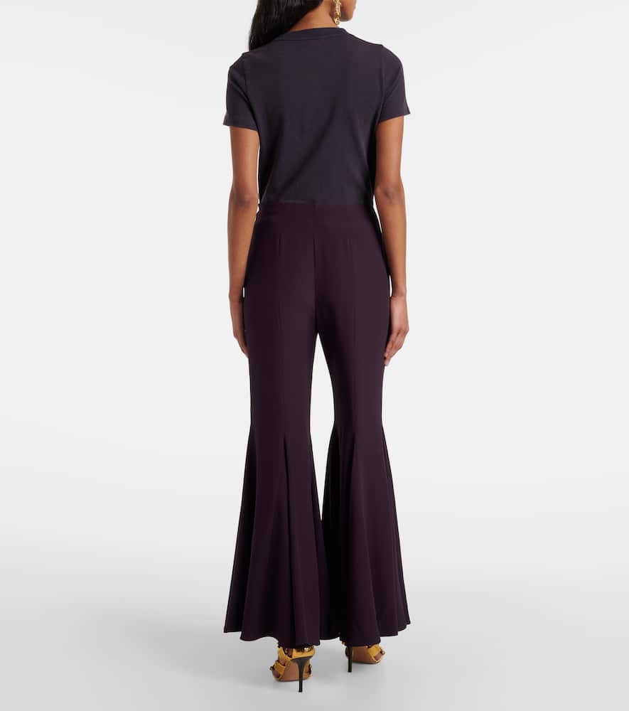 Chloé Crêpe satin flared pants