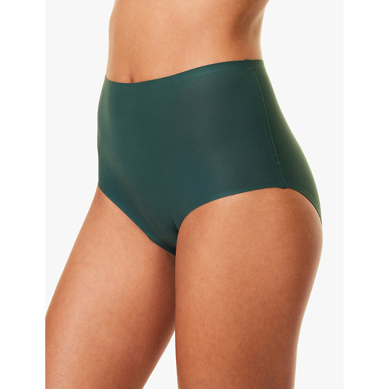 Womens Empire Green Soft Stretch Jersey Briefs 
