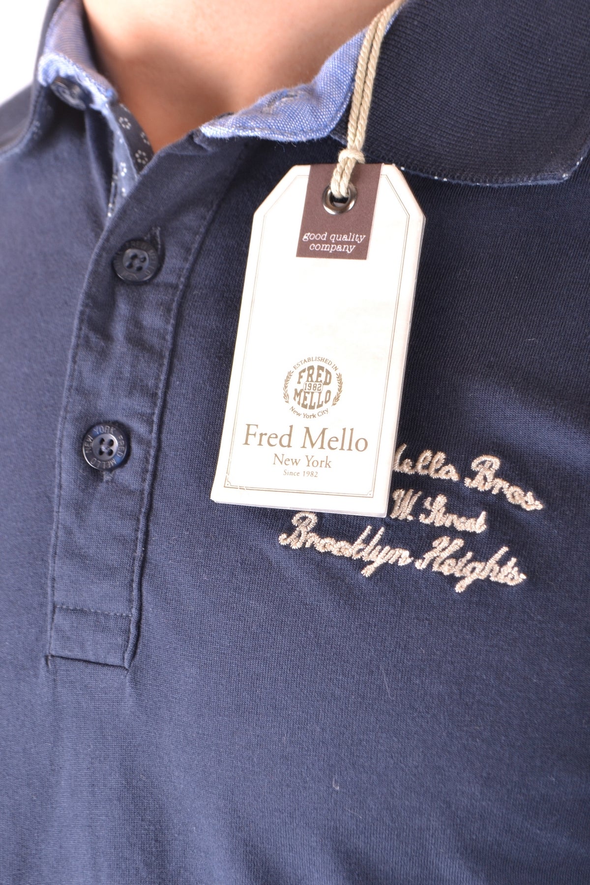 Polo Fred Mello Blu