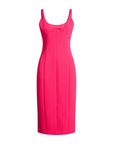 Woman Midi dress Fuchsia Size 8 Polyester, Elastane