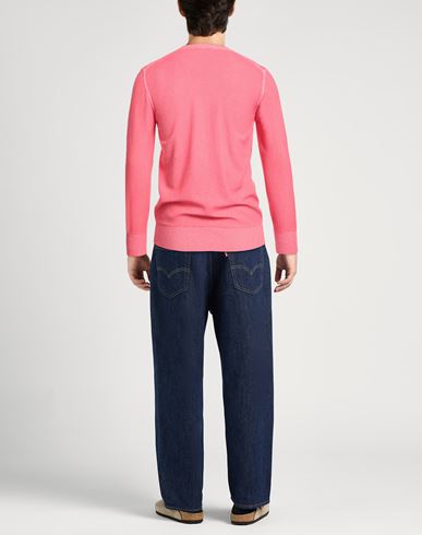 Man Sweater Coral Size 40 Cotton, Polyamide