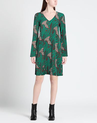 Malìparmi Woman Mini dress Green Size 4 Polyester, Elastane