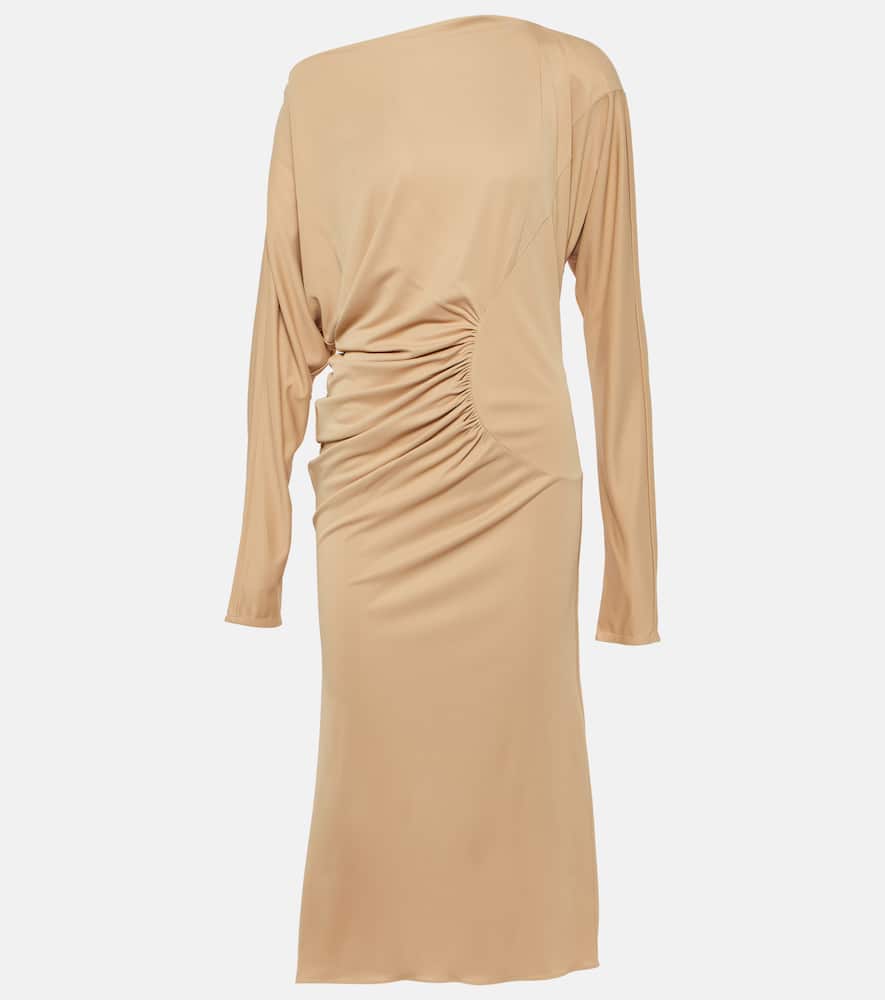 Oron ruched jersey maxi dress