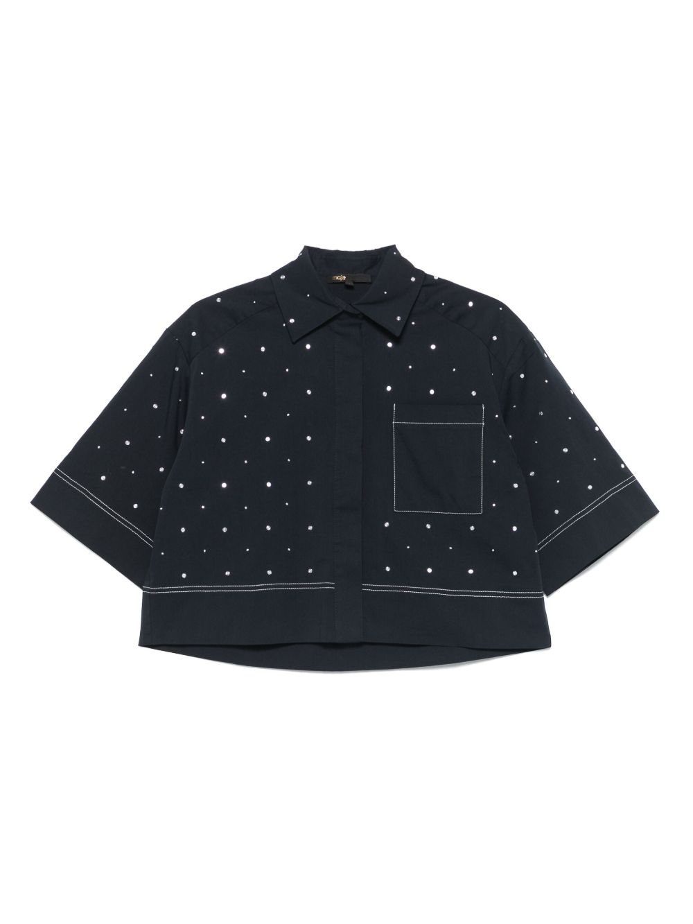 Cropped shirt - Blue