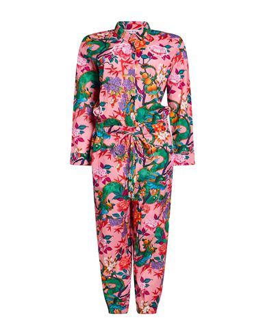 Woman Jumpsuit Pink Size M Cotton