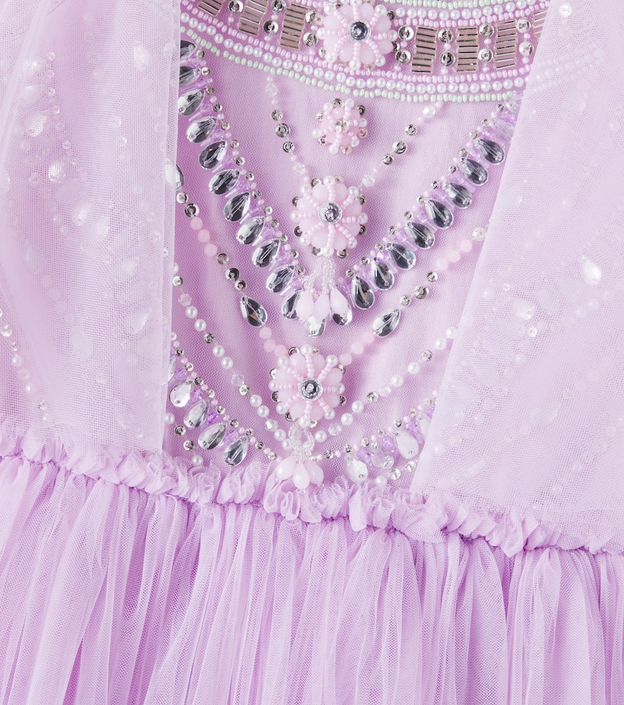 Lina embellished tulle dress