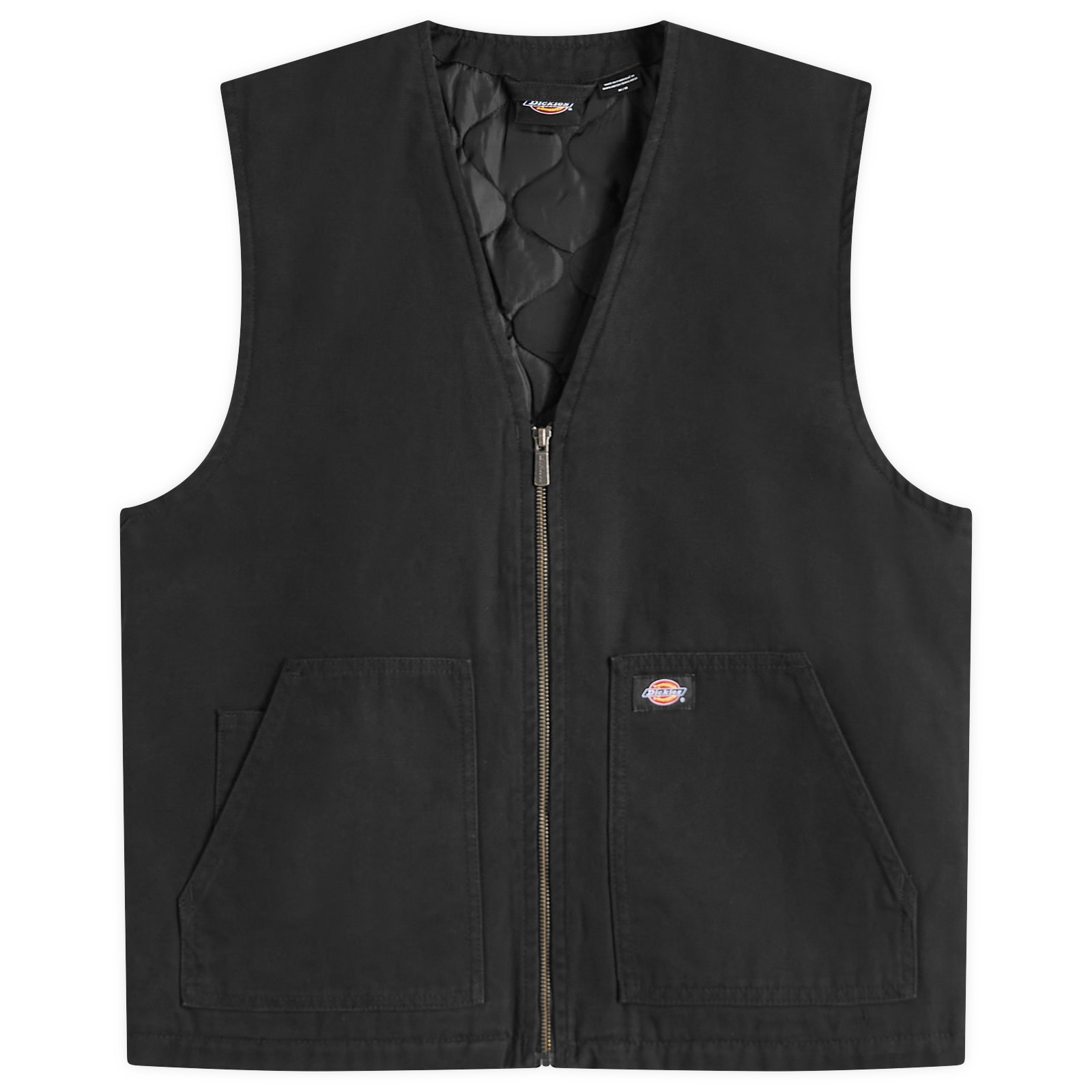 Men's Duck Canvas Vest in Stone Washed Black