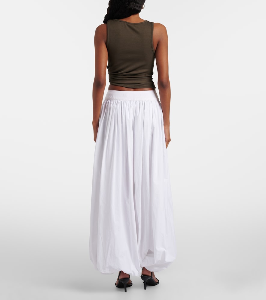 Cotton poplin balloon pants