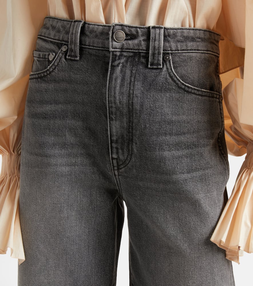 Delina high-rise wide-leg jeans
