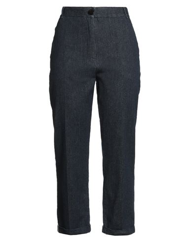 Woman Jeans Blue Size 10 Cotton, Elastane