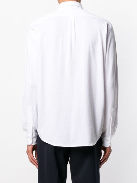 Button down logo shirt