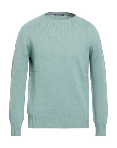 Man Sweater Sage green Size 40 Wool
