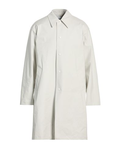 Man Overcoat & Trench Coat Ivory Size 40 Cotton, Polyurethane, Polyamide, Elastane