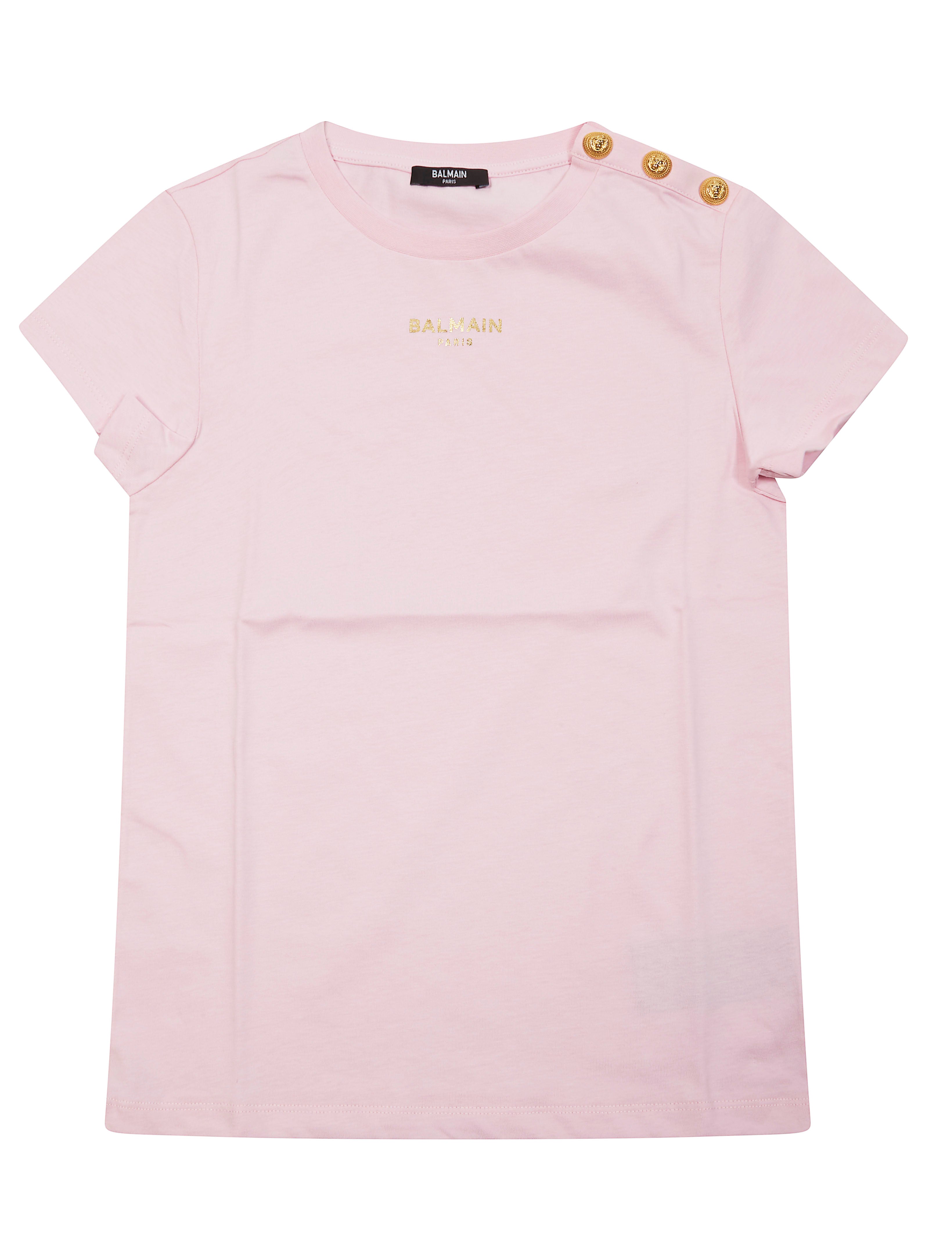 Mini Logo T-Shirt with Gold Buttons