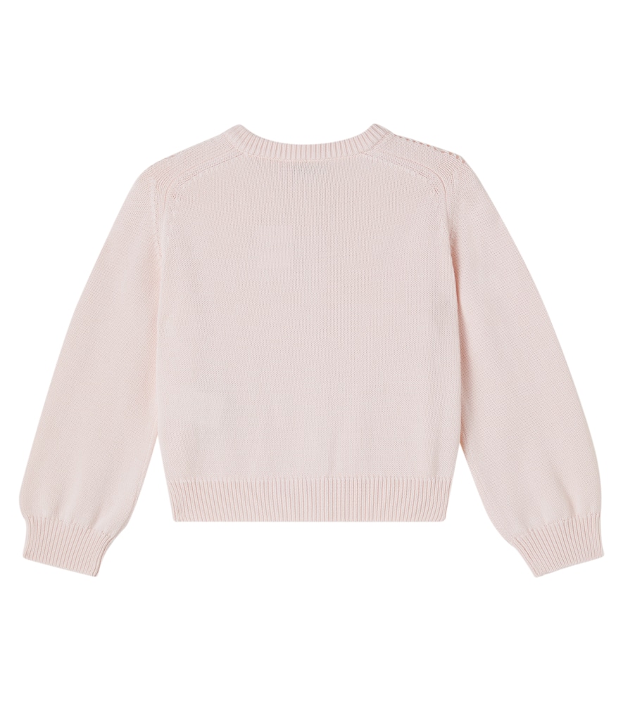 Elisea open-knit cotton cardigan