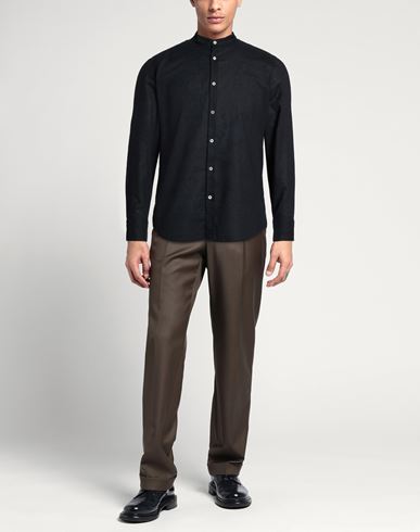 Man Shirt Black Size 17 ½ Linen, Cotton