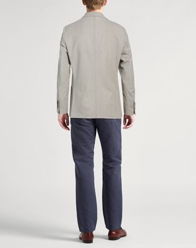 Man Blazer Light grey Size 38 Wool, Elastane