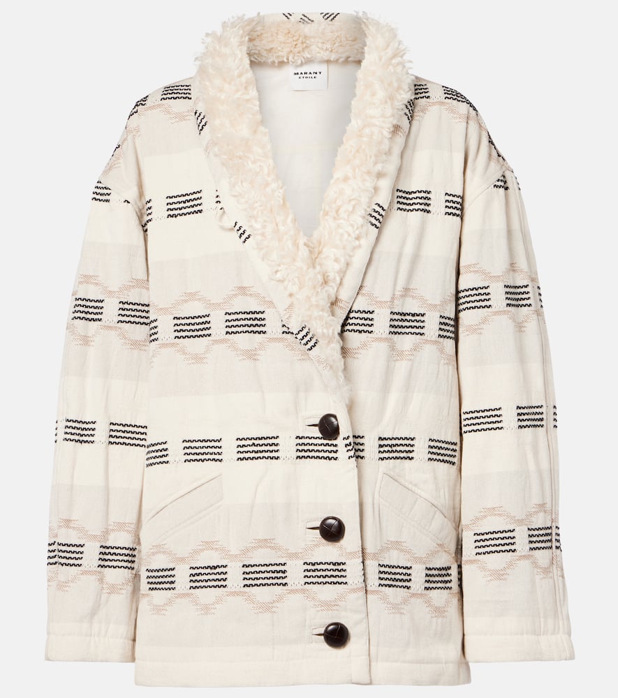Qayla cotton-blend jacquard jacket