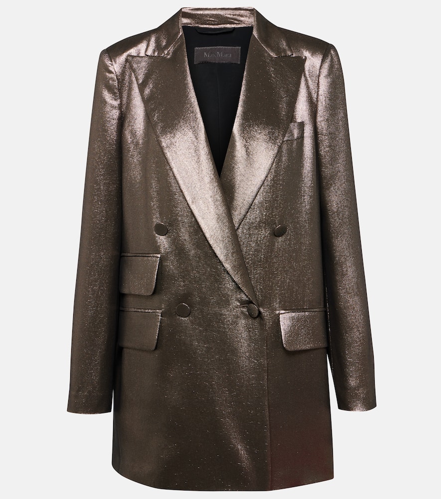 Edro silk-blend lamé blazer