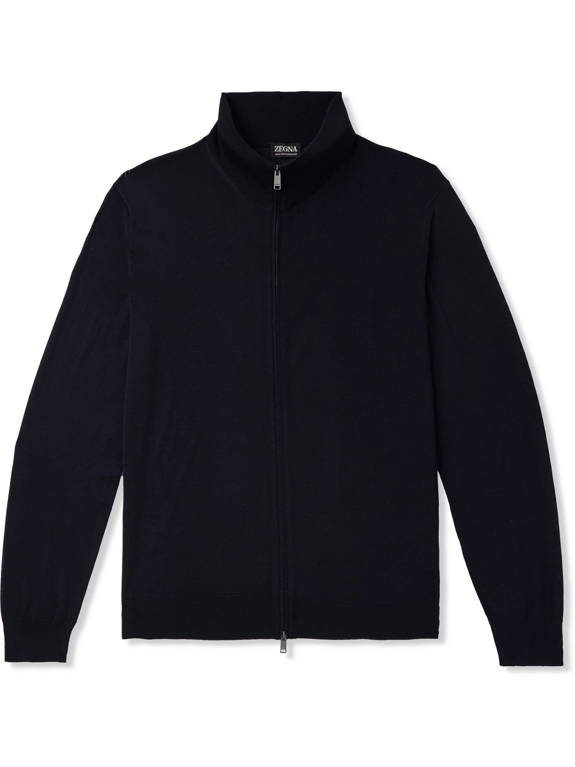 Wool Zip-Up Cardigan