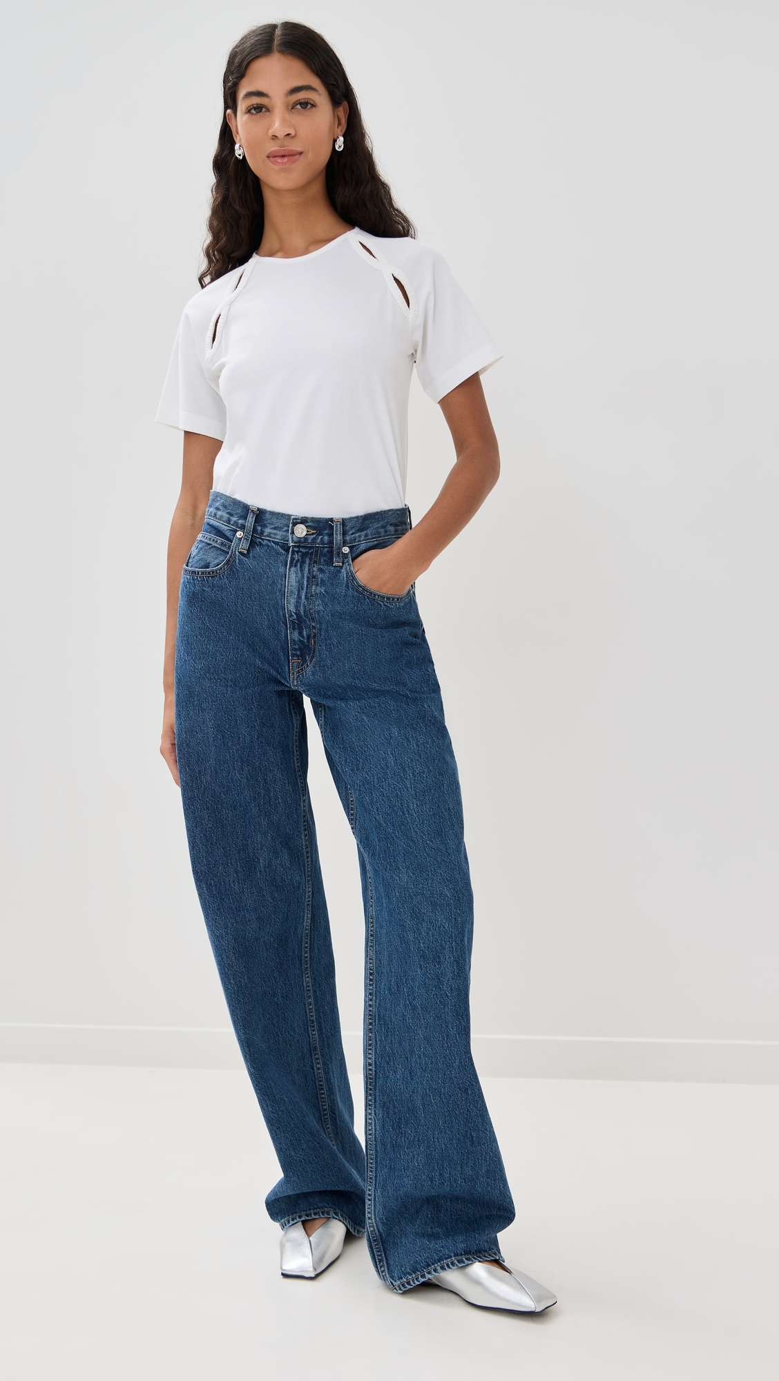 Solace Jersey Top White