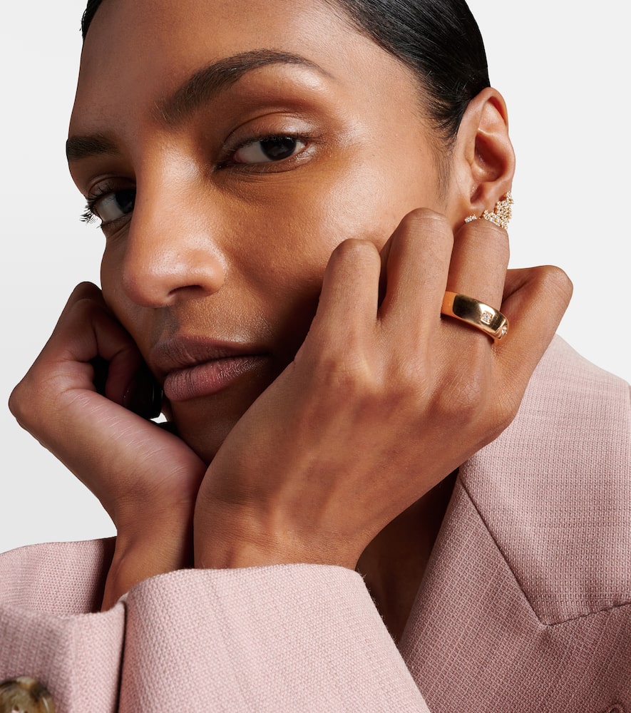 Pomellato Iconica 18kt rose gold ring with diamonds