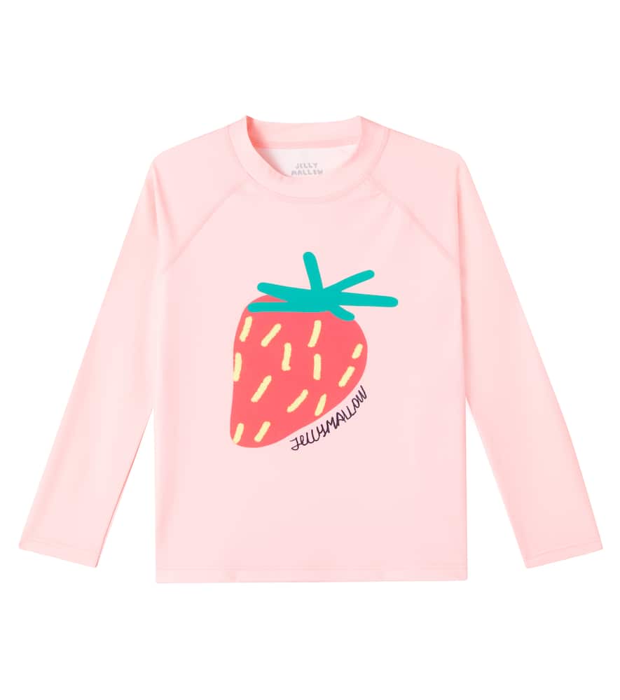 Strawberry latte rashguard top