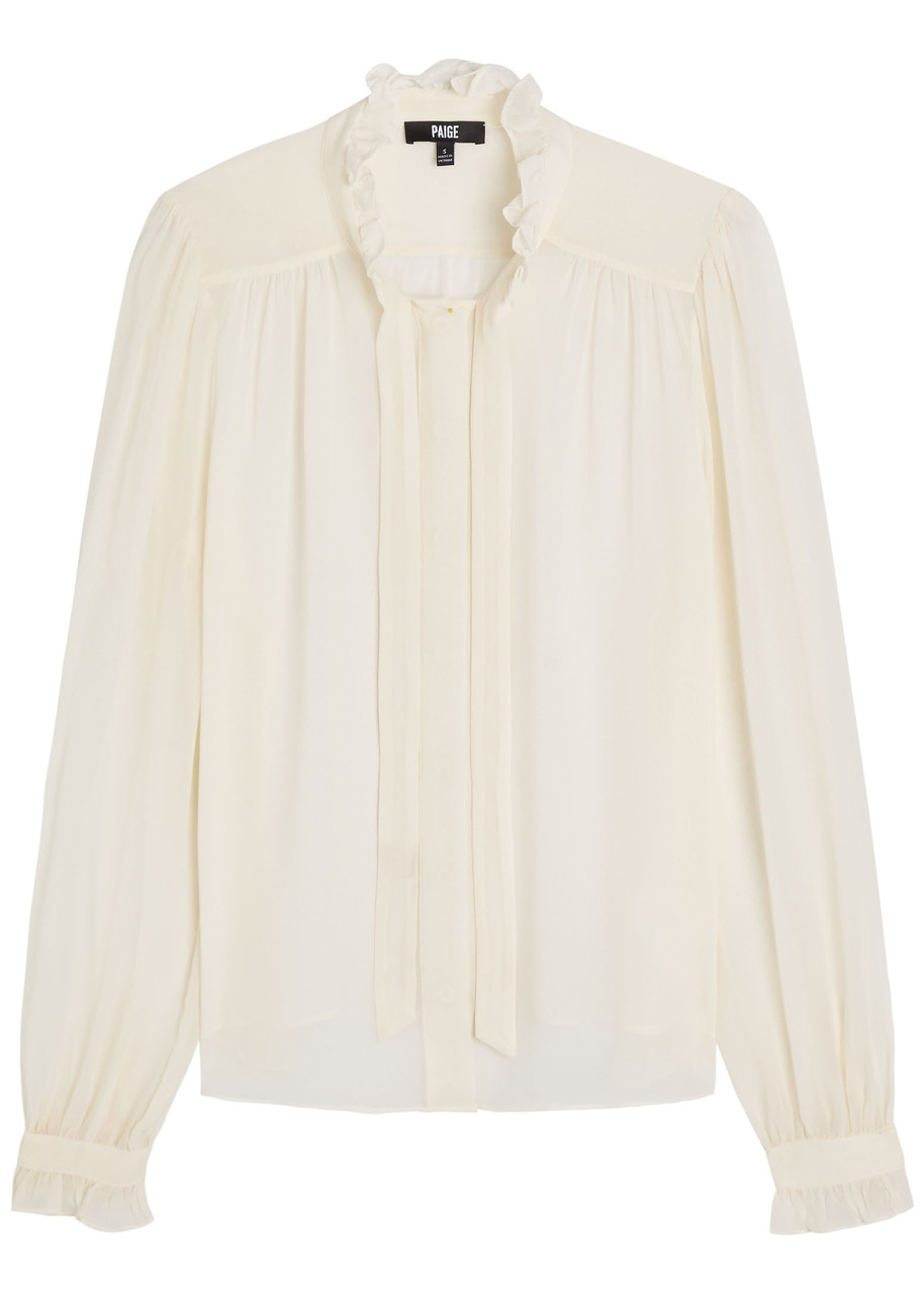 Leya Ruffled Silk-georgette Blouse
